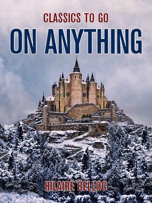 cover image of On Anything